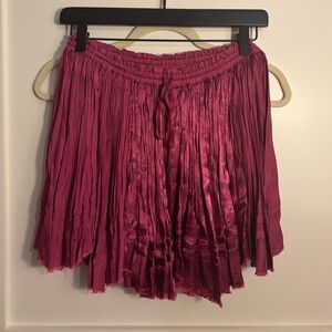Free People FP One Third Charm Shine Mini Skirt